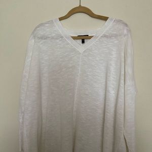 Eileen Fisher: oversized long sleeve blouse